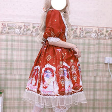 Charger l'image dans la galerie, Kawaii Lolita Soft Sister Sweet Cute Angel Girl Lolita Puff Sleeve Short Dress Everyday Summer