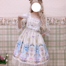 Charger l'image dans la galerie, Kawaii Lolita Soft Sister Sweet Cute Angel Girl Lolita Puff Sleeve Short Dress Everyday Summer