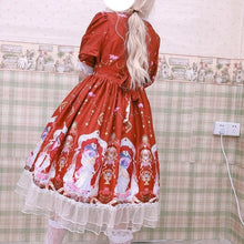 Charger l'image dans la galerie, Kawaii Lolita Soft Sister Sweet Cute Angel Girl Lolita Puff Sleeve Short Dress Everyday Summer