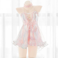 Charger l'image dans la galerie, Robe Kawaii Sexy Babydoll Holographique Kimono Sexy