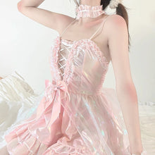 Charger l'image dans la galerie, Robe Kawaii Sexy Babydoll Holographique Kimono Sexy