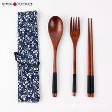 Charger l'image dans la galerie, Set De Couverts Japonais Rangement Bleu Floral Vaisselle Japonaise