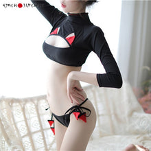 Charger l'image dans la galerie, Sous-Vêtements Japonais Kawaii Diablotin Neko Kimono Sexy
