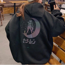 Charger l'image dans la galerie, Sweat À Capuche Kawaii Japonais Lune Réfléchissante Pull Hoodies Mangas