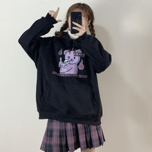 Charger l'image dans la galerie, Hoodies Women Hooded Plus Velvet Thicker Chic Loose Oversize Streetwear Trendy Leisure Korean Style