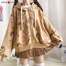 Charger l'image dans la galerie, Sweat Kawaii À Capuche Ourson Biscuit Pull Hoodies Mangas