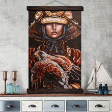 Charger l'image dans la galerie, Tableau Japonais Samouraï Et Faucon Taka Tableaux Japonais