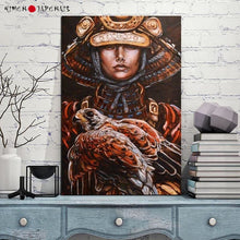 Charger l'image dans la galerie, Tableau Japonais Samouraï Et Faucon Taka Tableaux Japonais