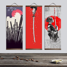 Charger l'image dans la galerie, Tableau Japonais Sur Toile Katana Tableaux Japonais