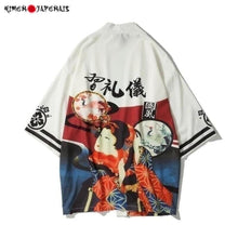 Charger l'image dans la galerie, Veste Kimono Geisha songeuse Kimono Cardigan Haori mixte Kimonojaponais M