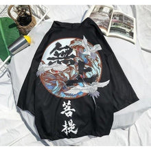 Charger l'image dans la galerie, Veste Kimono Surfing Grues - Kimono Japonais