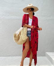 Charger l'image dans la galerie, beach-cover-ups-for-swimwear-women-black-tie-dye-kimono-swimsuit-cape-summer-dress-2022-beachwear-outfits
