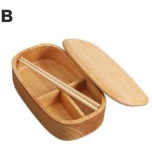 Charger l&#39;image dans la galerie, Bento Boxes Square Wooden Lunch Food Containers Portable Healthy Material Lunch Box Microwave Dinnerware Food Storage Container Kimonojaponais 
