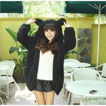 Charger l&#39;image dans la galerie, Blouson à capuche Kawaii ours fluffy - Kimono Japonais
