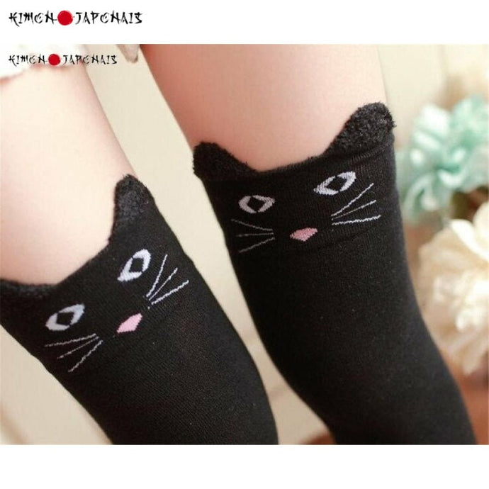 Chaussettes Japonaises Kawaii Chats et ours - Kimono Japonais