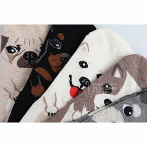 Chaussettes Japonaises Kawaii imprimées chien - Kimono Japonais