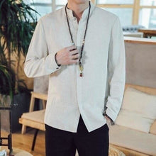 Charger l&#39;image dans la galerie, Chemise Homme Tsio Kimonos Cardigan Street Mixte Kimono Japonais Blanc 2 M 
