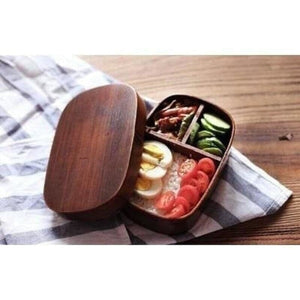 Cute Wooden Lunch Box Student Lunch Container Bento Kimonojaponais 