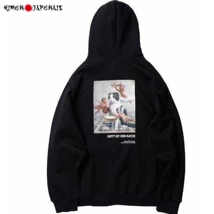 Hoodie Dogcat Pull Hoodies Mangas Kimonojaponais 