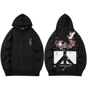 Hoodie Hippie Pull Hoodies Mangas Kimonojaponais Noir M 