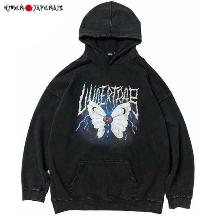 Hoodie Papillon - Kimono Japonais