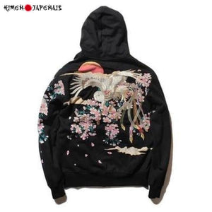 Hoodie Phoenix Floral - Kimono Japonais