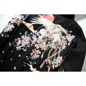 Hoodie Phoenix Floral - Kimono Japonais