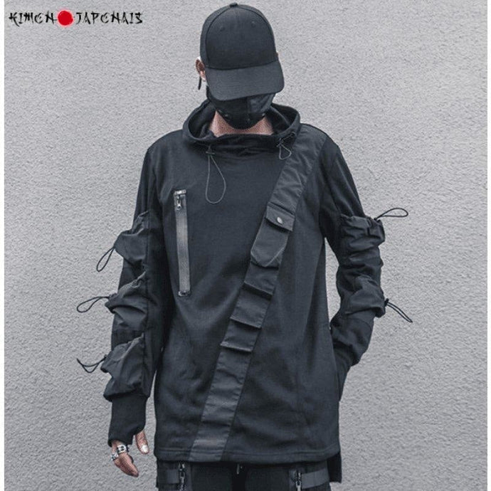 Hoodie Techwear Mission - Kimono Japonais