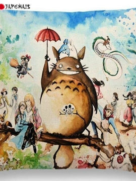 Housse de coussin japonais  Ghibli