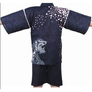 Jinbei Tiger Pyjama Jinbei Homme Kimonojaponais 