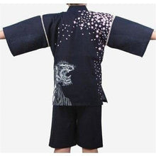 Charger l&#39;image dans la galerie, Jinbei Tiger Pyjama Jinbei Homme Kimonojaponais 
