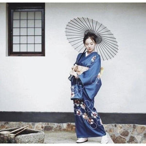 Kimono Femme Aina Kimono Femme Kimonojaponais Bleu marine M 