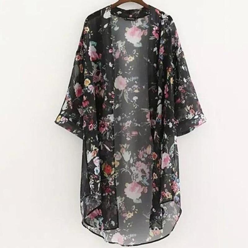 Kimono Femme Bouquet Asie - Kimono Japonais