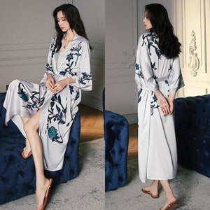 KIMONO FEMME FLORAL SOYEUX - Kimono Japonais