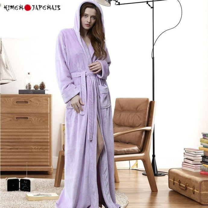 KIMONO FEMME PEIGNOIR MAUVE - Kimono Japonais