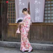 Charger l&#39;image dans la galerie, Kimono Femme Sakura Broderie - Kimono Japonais
