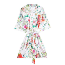 Charger l&#39;image dans la galerie, Kimono Femme Satin Bouquet du Printemps - Kimono Japonais
