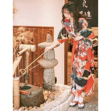 Charger l&#39;image dans la galerie, Kimono femme Satin MANGA - Kimono Japonais
