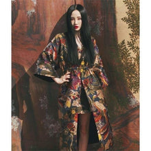 Charger l&#39;image dans la galerie, Kimono Femme Satin Nachurari - Kimono Japonais
