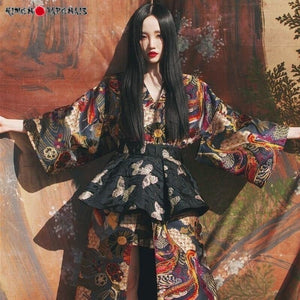 Kimono Femme Satin Nachurari - Kimono Japonais