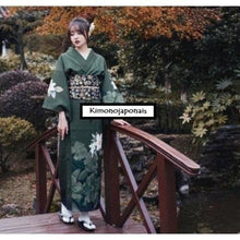 Charger l&#39;image dans la galerie, Kimono Hanakotoba Kimono Femme Kimono Japonais 
