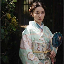 Charger l&#39;image dans la galerie, Kimono Lotus Kimono Femme Kimono Japonais 
