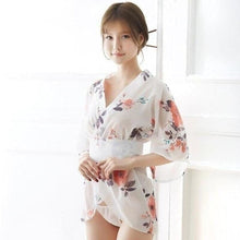 Charger l'image dans la galerie, Kimono Misaki Kimono sexy Kimonojaponais Blanc 
