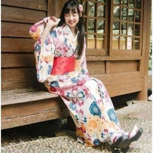 Kimono Traditionnel Futaba Kimono Femme Kimonojaponais 