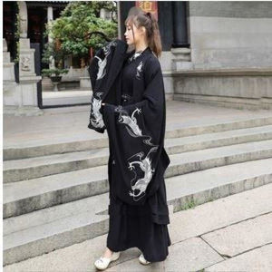 Kimono Traditionnel Samurai Gothique Mixte Kimono Femme Kimonojaponais Manteau Samurai M 