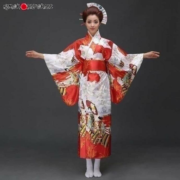 Kimono Traditionnel Yuzuru Kimono Femme Kimonojaponais 