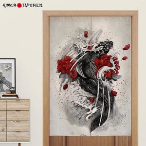 Noren japonais Carpe Koi - Kimono Japonais