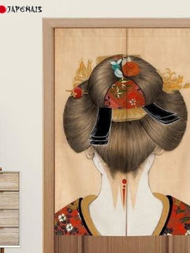 Noren japonais Chignon Traditionnel