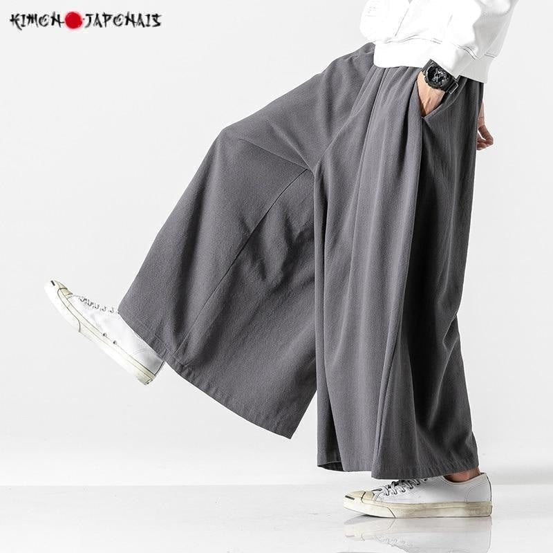 Hakama Pantalon Traditionnel Japonais Homme Pantalon Japonais