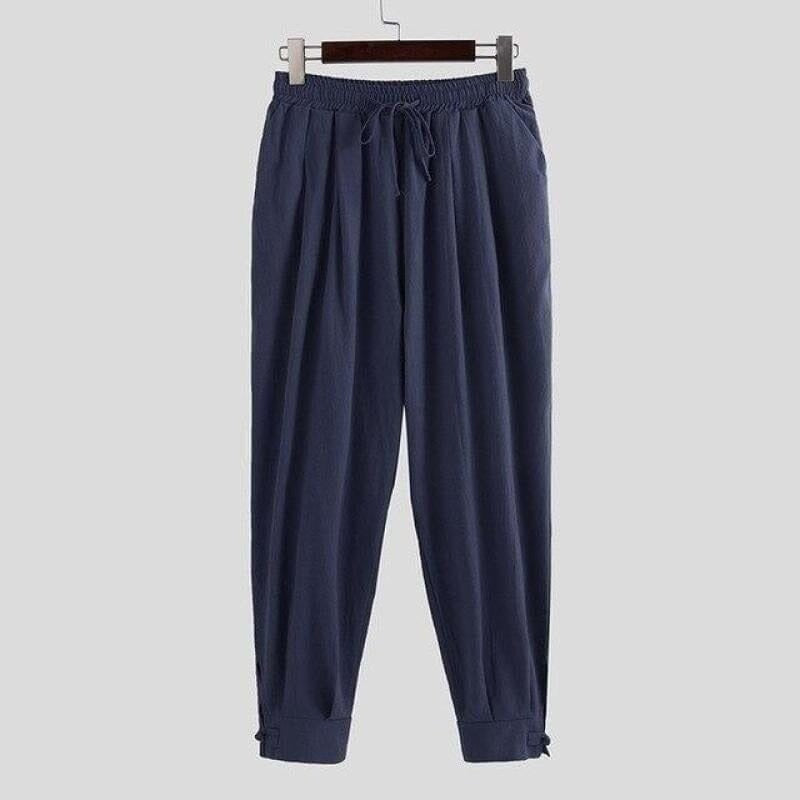 Pantalon Harlemi Kimonojaponais Bleu marine XXXL 